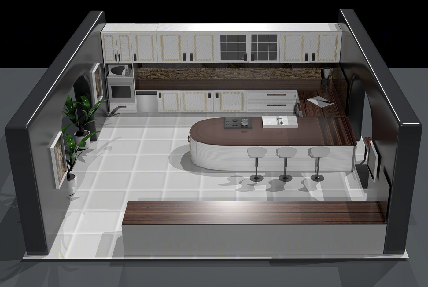 3D KITCHEN MODELING-3