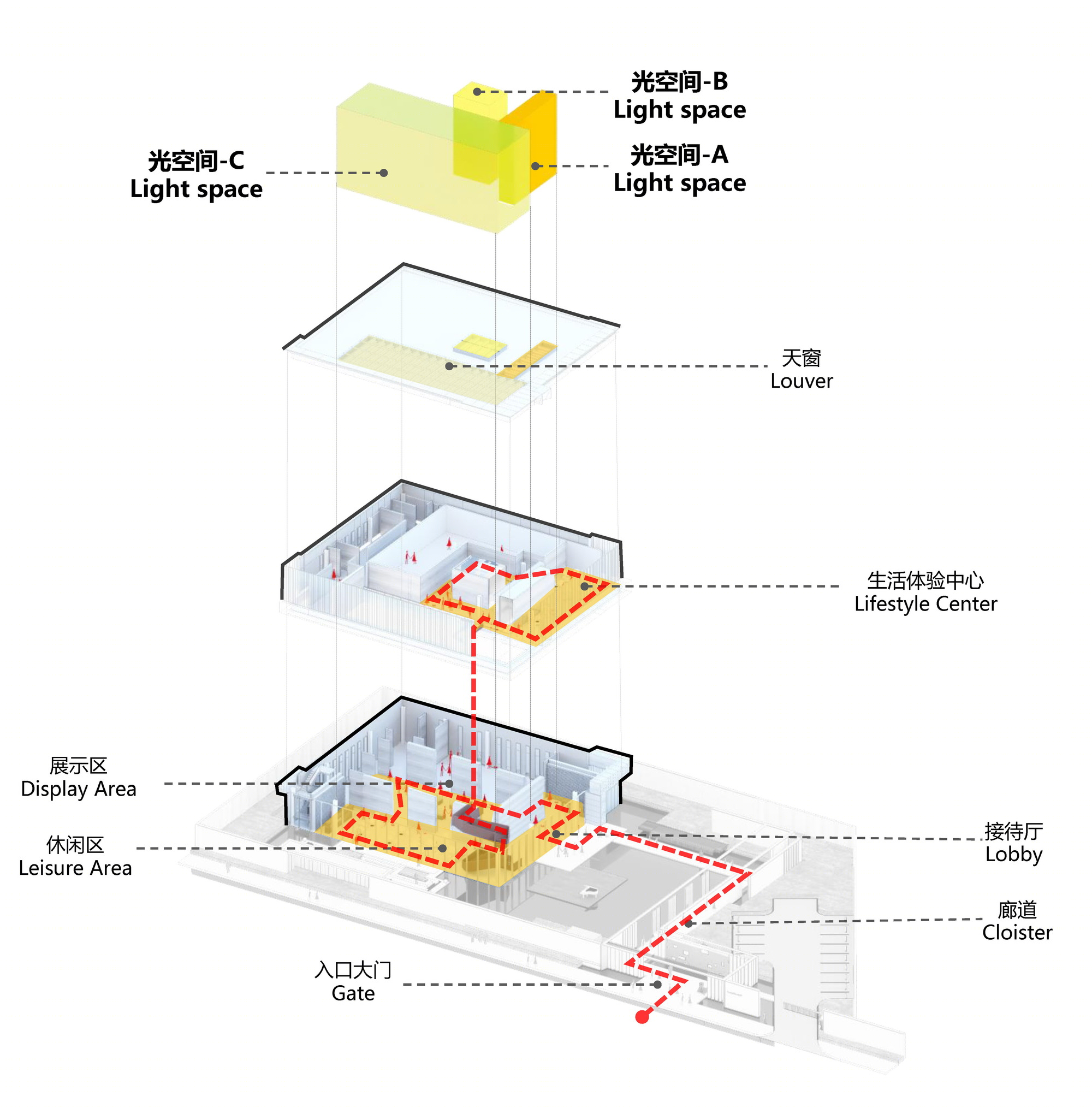 南京天华时代大厦都市美学中心 · 光影空间叙事-5