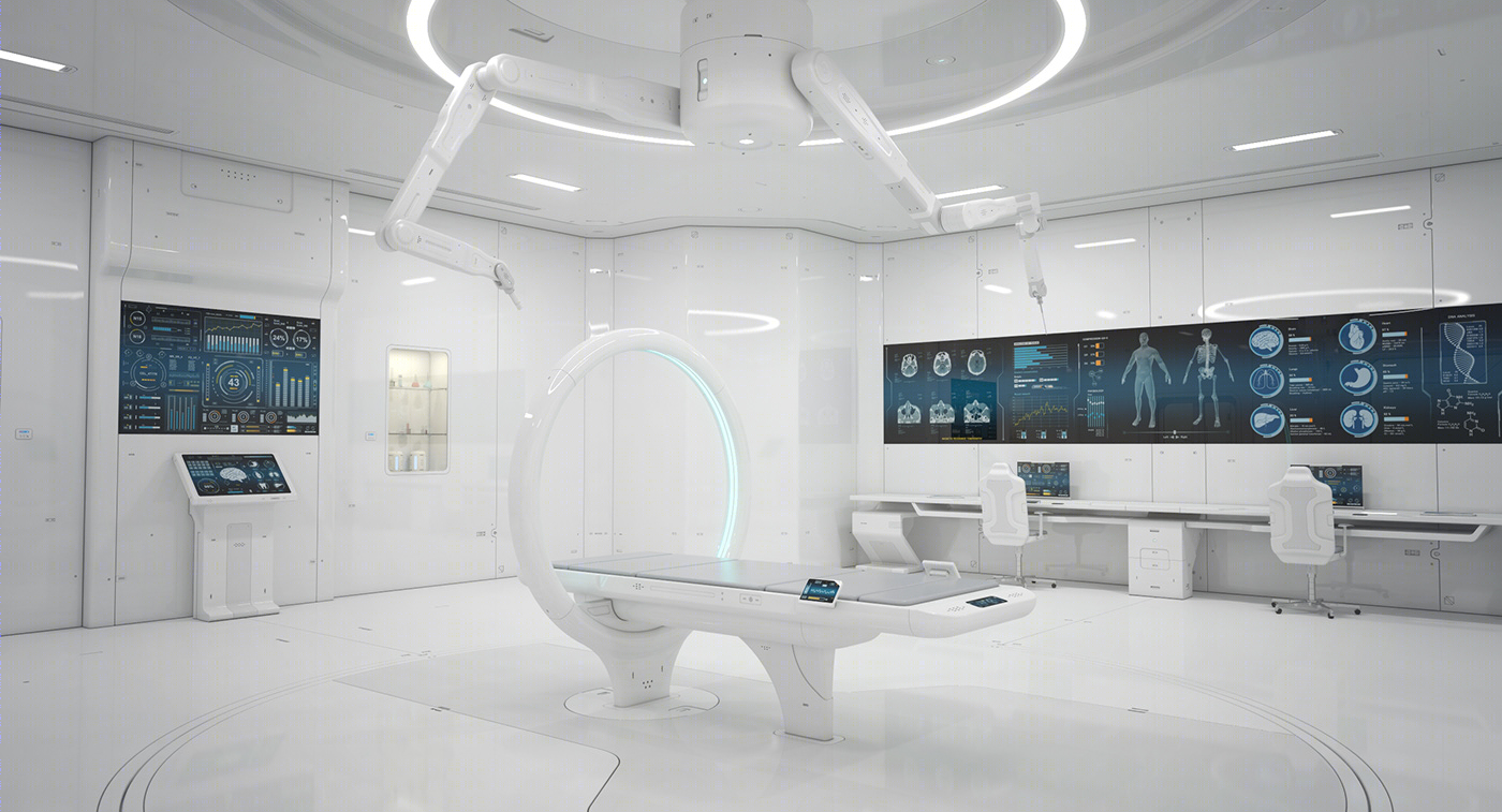 Sci-Fi Laboratory and Corridor-1