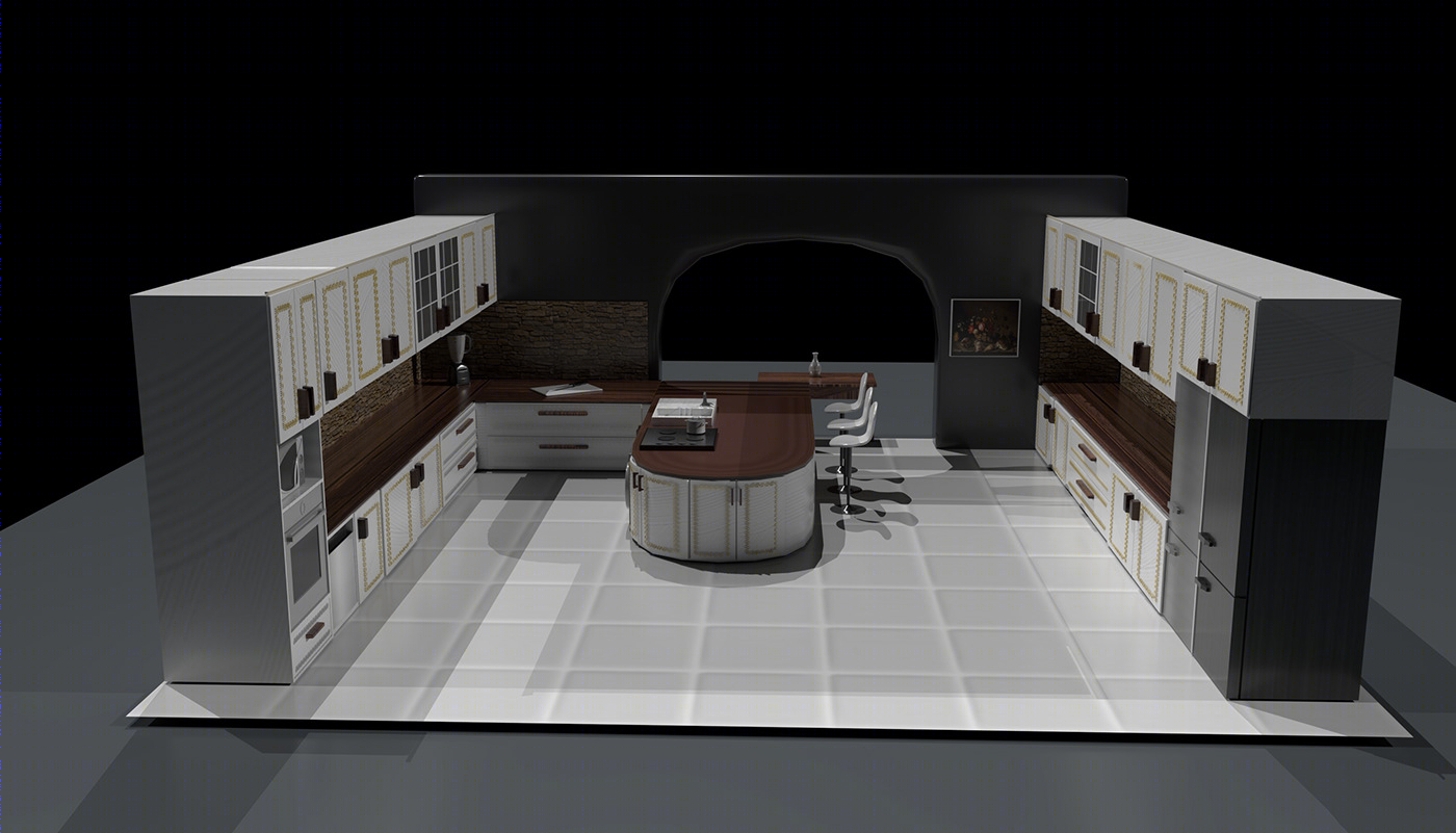 3D KITCHEN MODELING-4