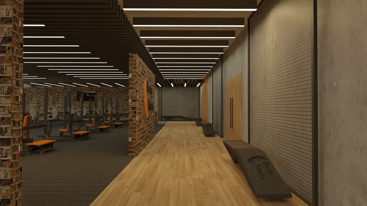 Anastasiya Gushchina丨健身房丨INTERIOR DESIGN OF GYM/FITNESS CENTER-4