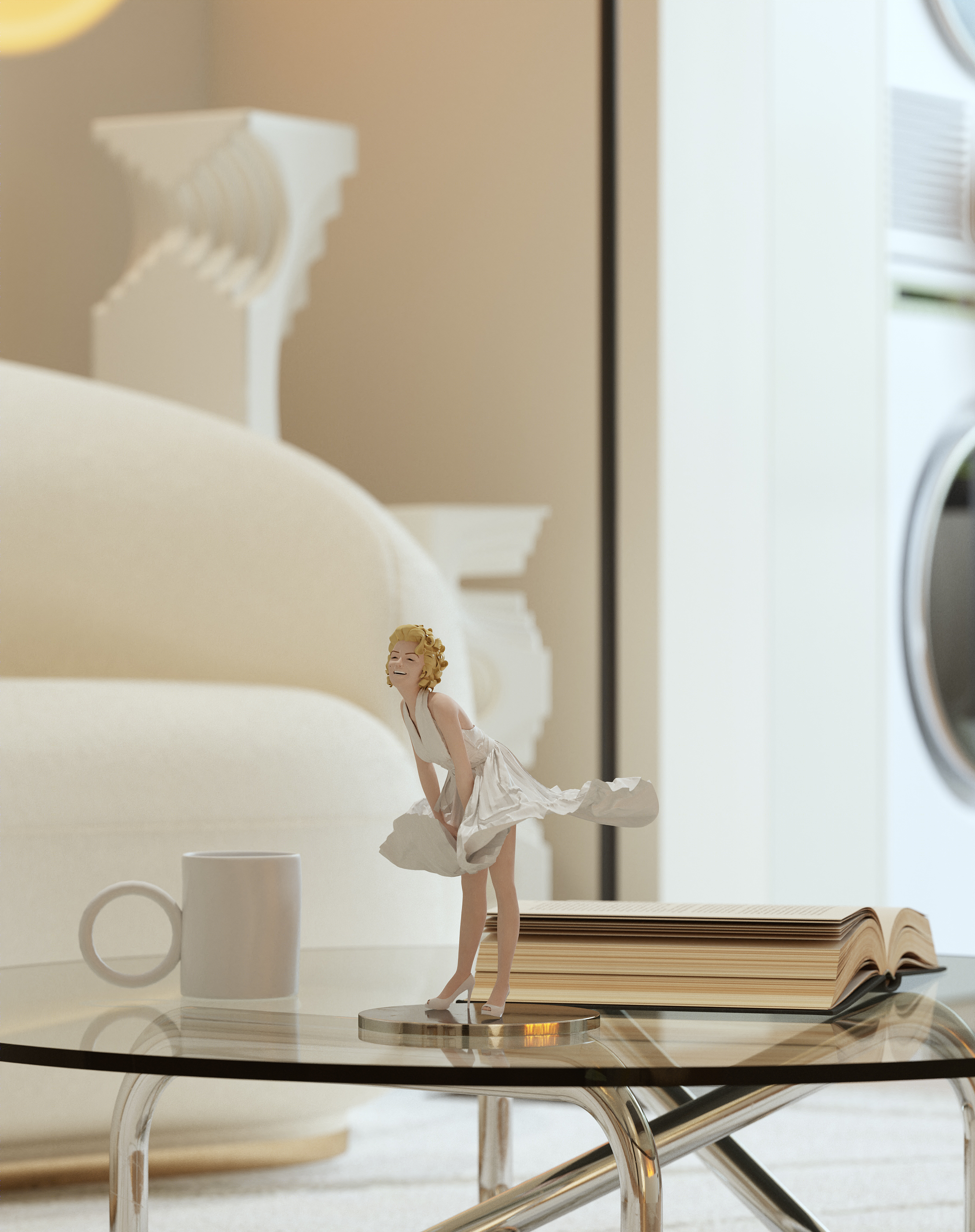 现代暖色调平层设计丨中国厦门丨厦门共道设计事务所-15