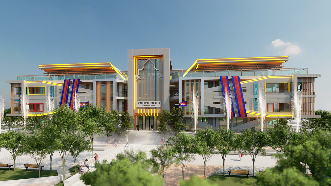 YOUTH-CLUB KAMPONG THOM KHMER ARCHITECTURE-1