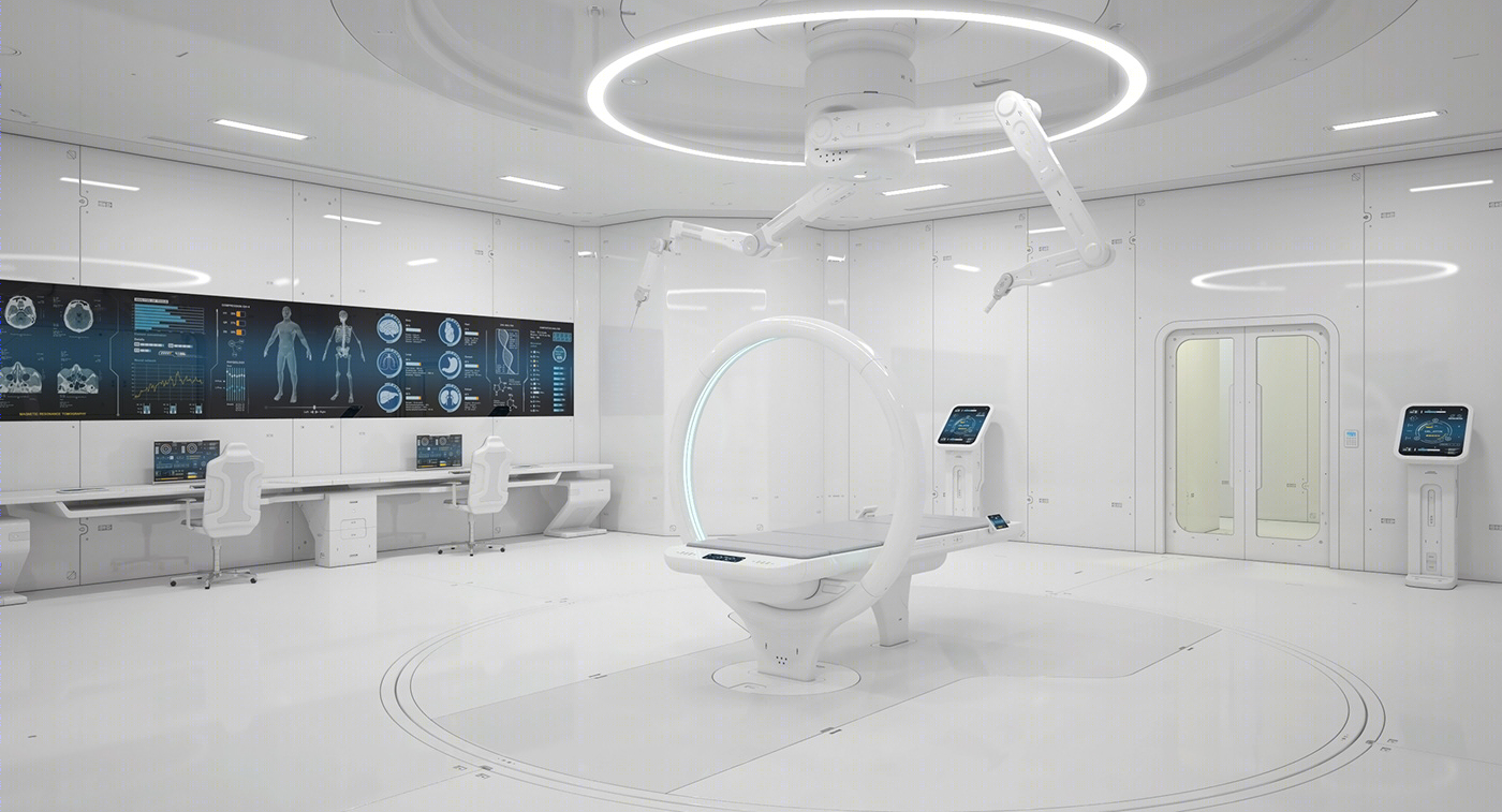 Sci-Fi Laboratory and Corridor-3