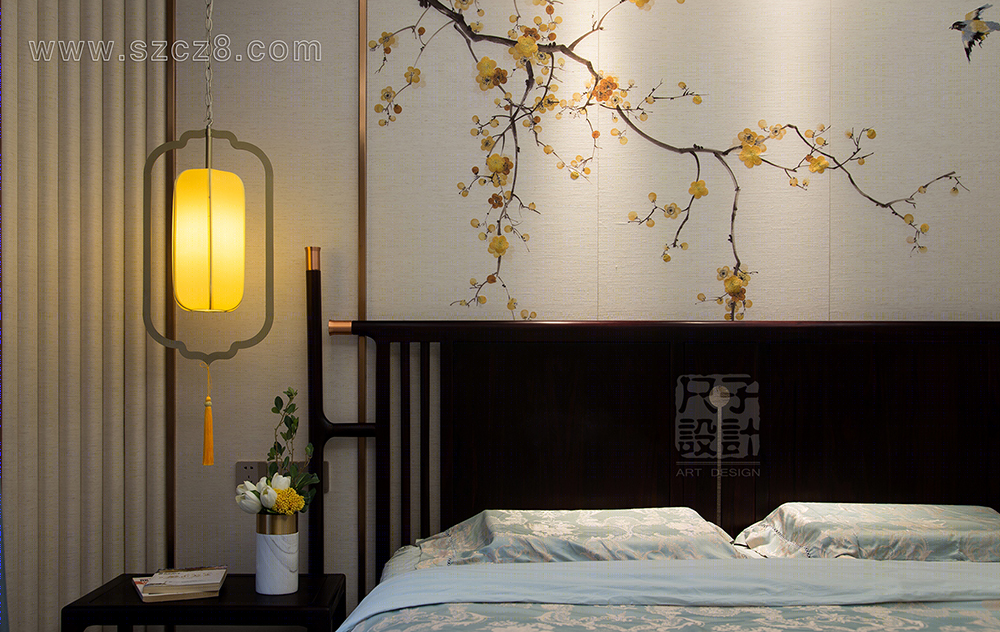 【尺子室内设计】气韵卓然 | 230㎡新中式雅宅-13