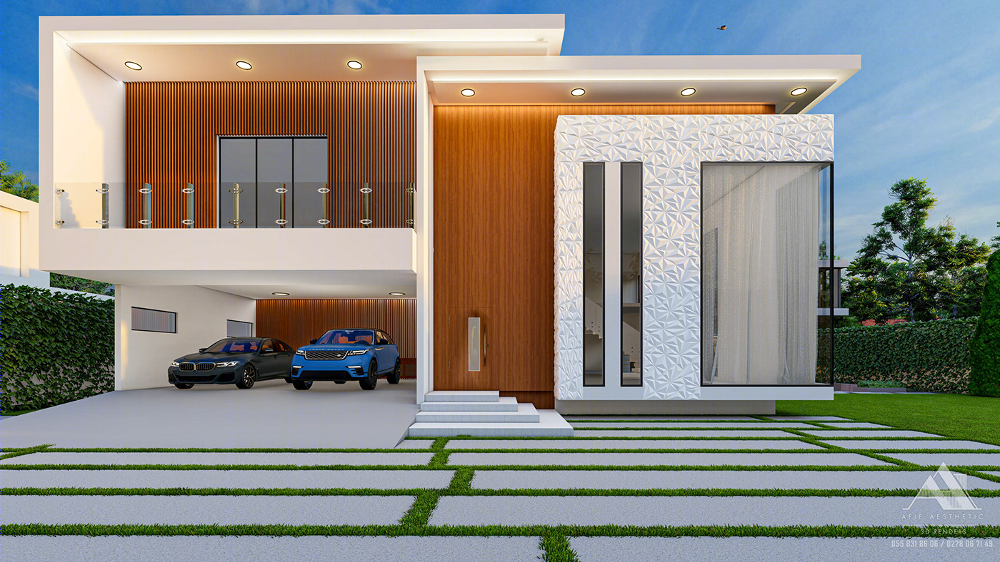 Anastasiya Gushchina丨别墅建筑丨Modern Family home-0