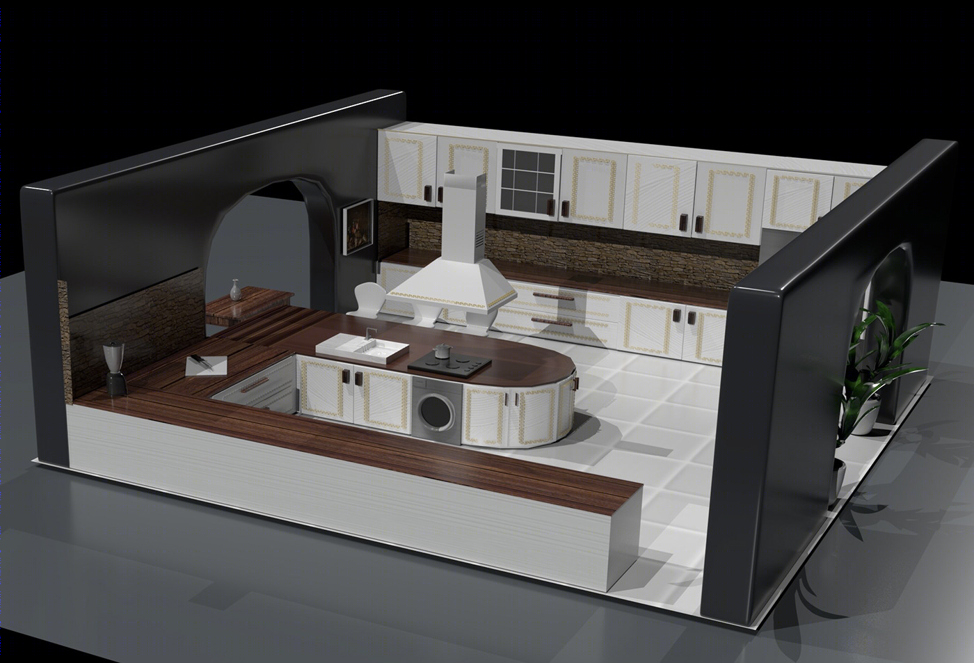 3D KITCHEN MODELING-5