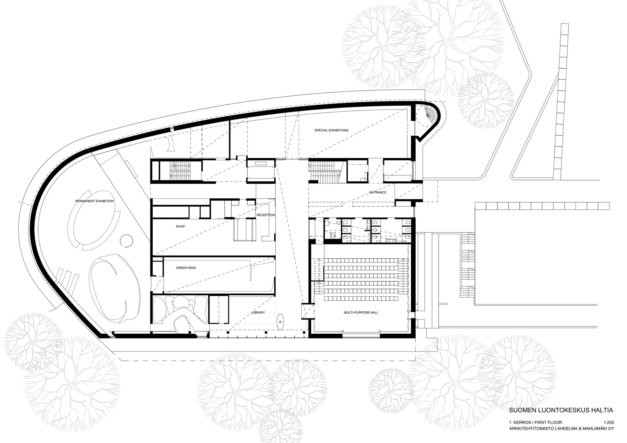 芬兰自然中心 Haltia | 嵌入自然的木结构建筑-5