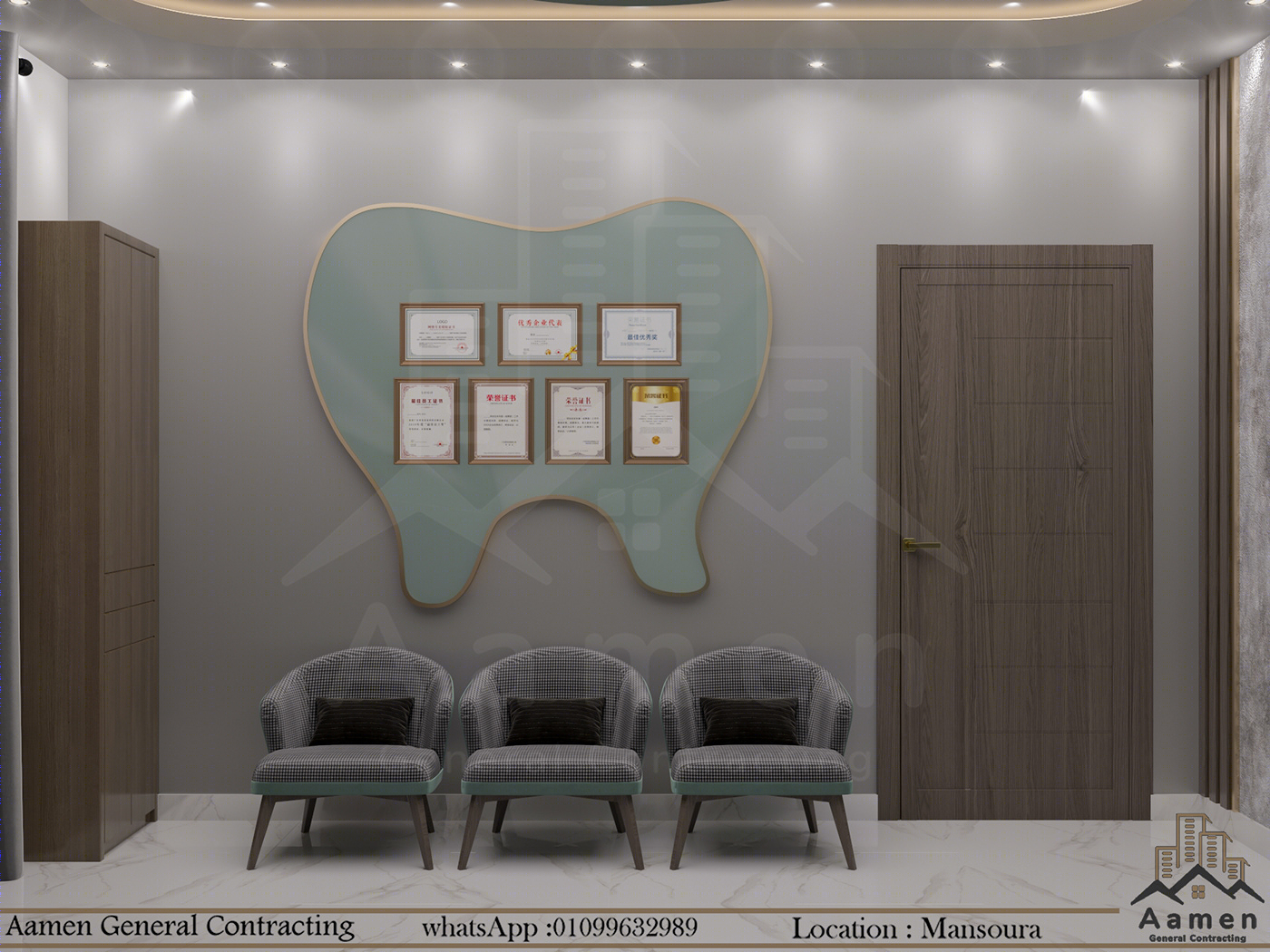 Anastasiya Gushchina丨口腔医院丨Modern Dental Clinic Interior Design-7