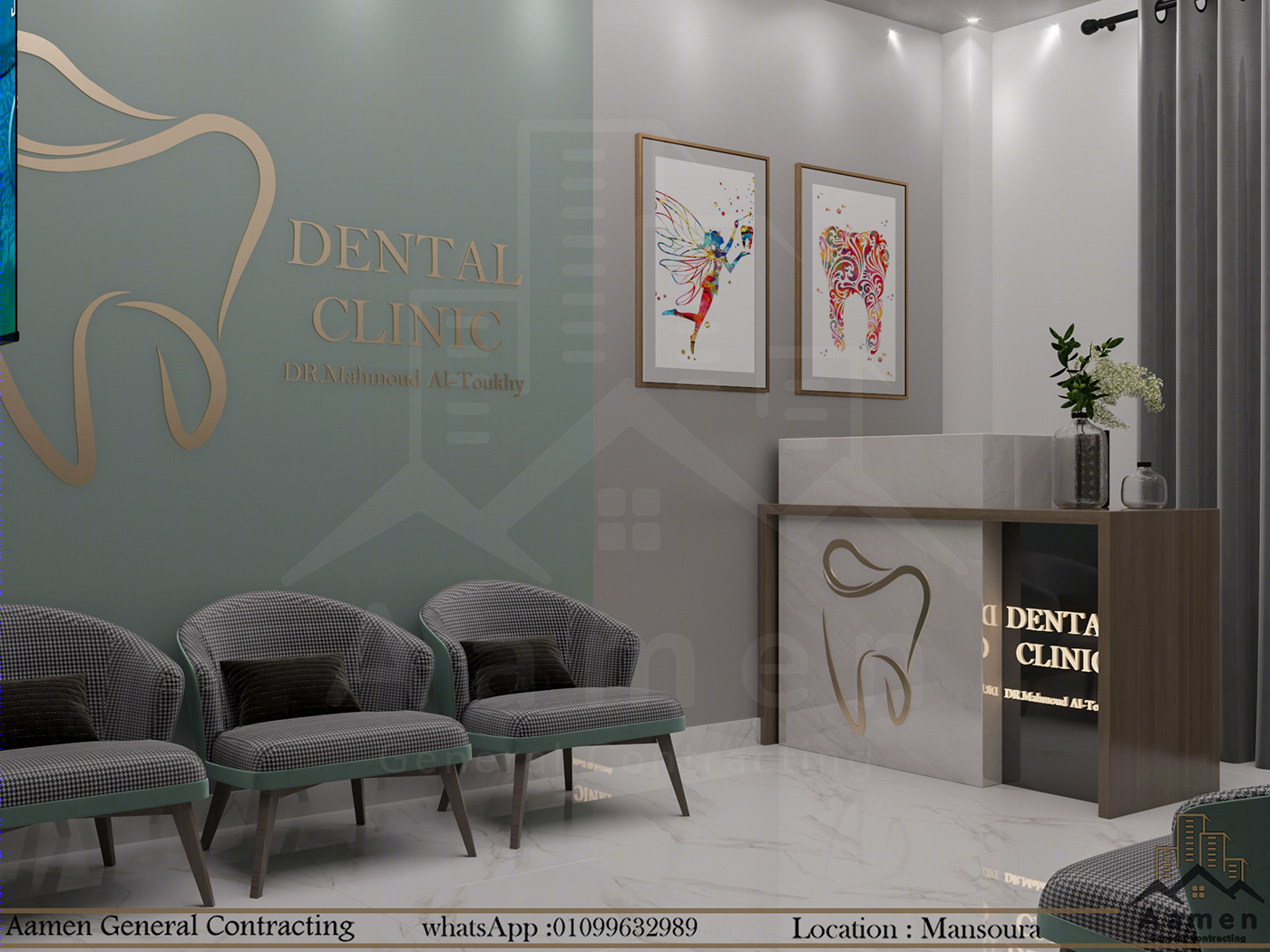 Anastasiya Gushchina丨口腔医院丨Modern Dental Clinic Interior Design-8