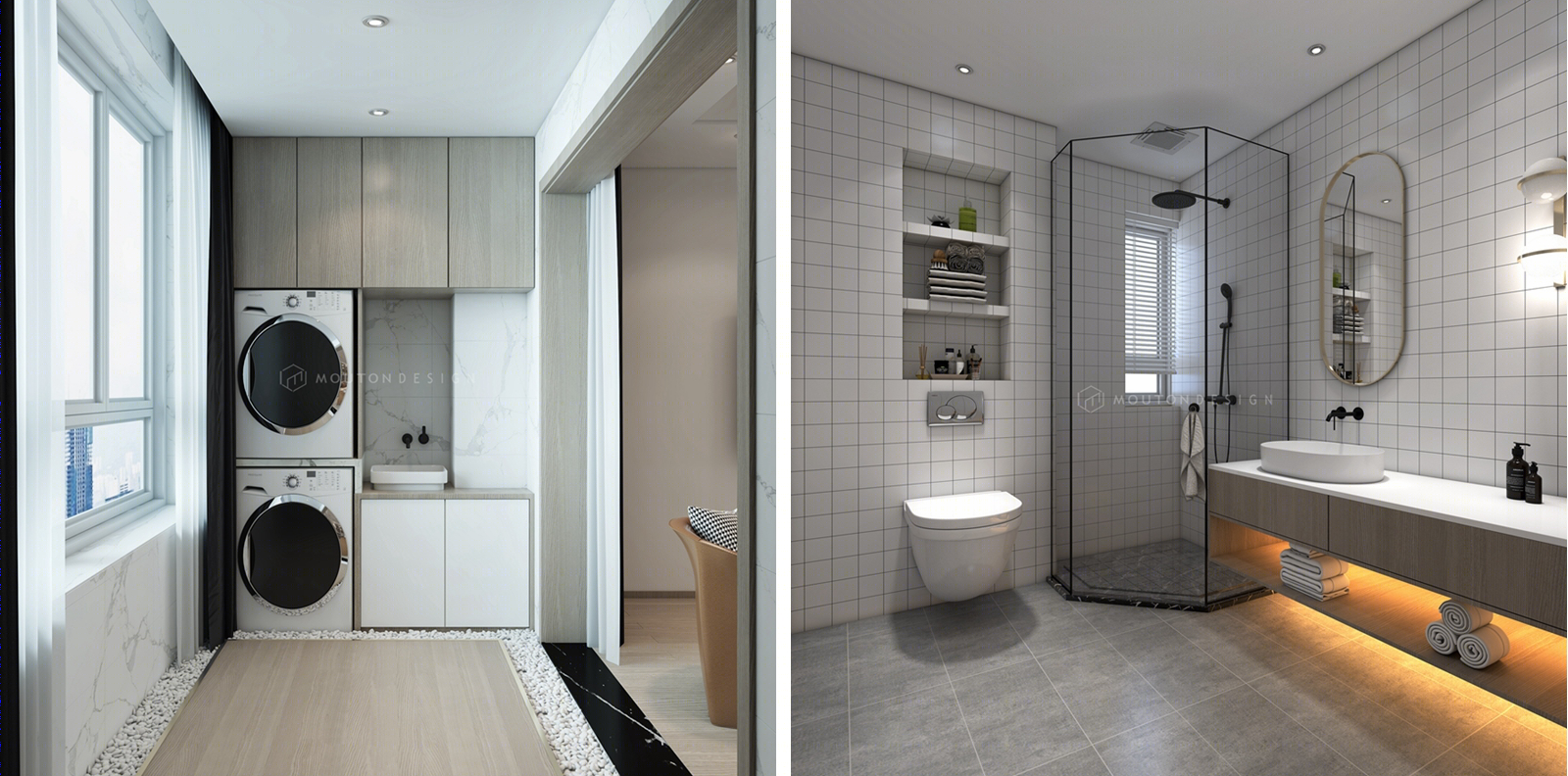 多功能书房-- 客厅空间设计，满足全家需求-34