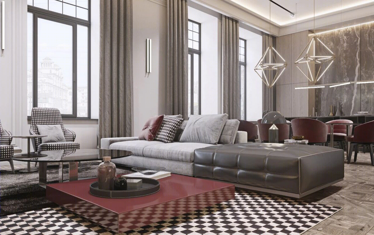 200㎡精致轻奢住宅-1