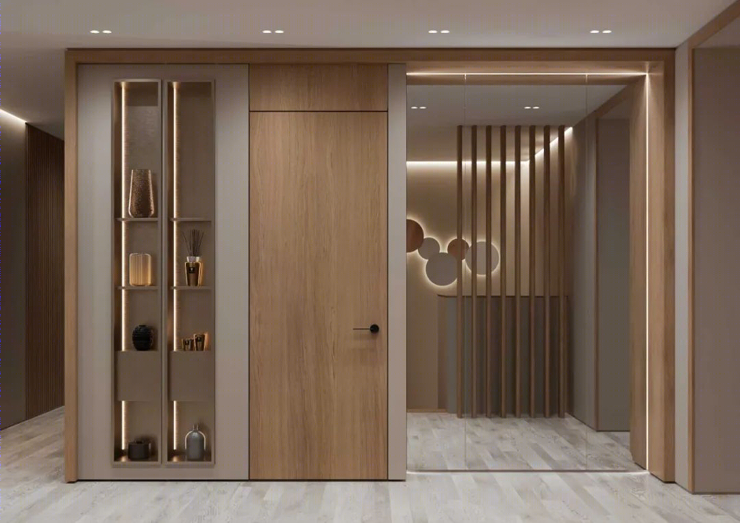 胡桃木打造现代简约豪宅丨Ab Architects-45