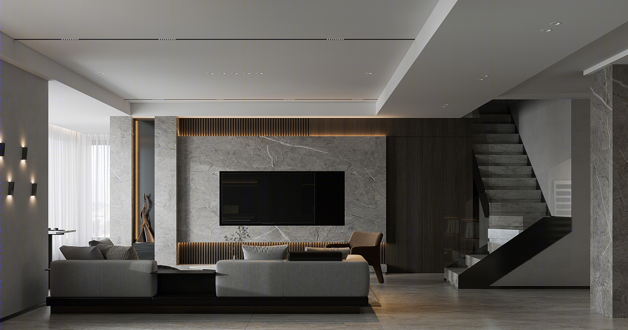 暗黑风格装修设计案例-8