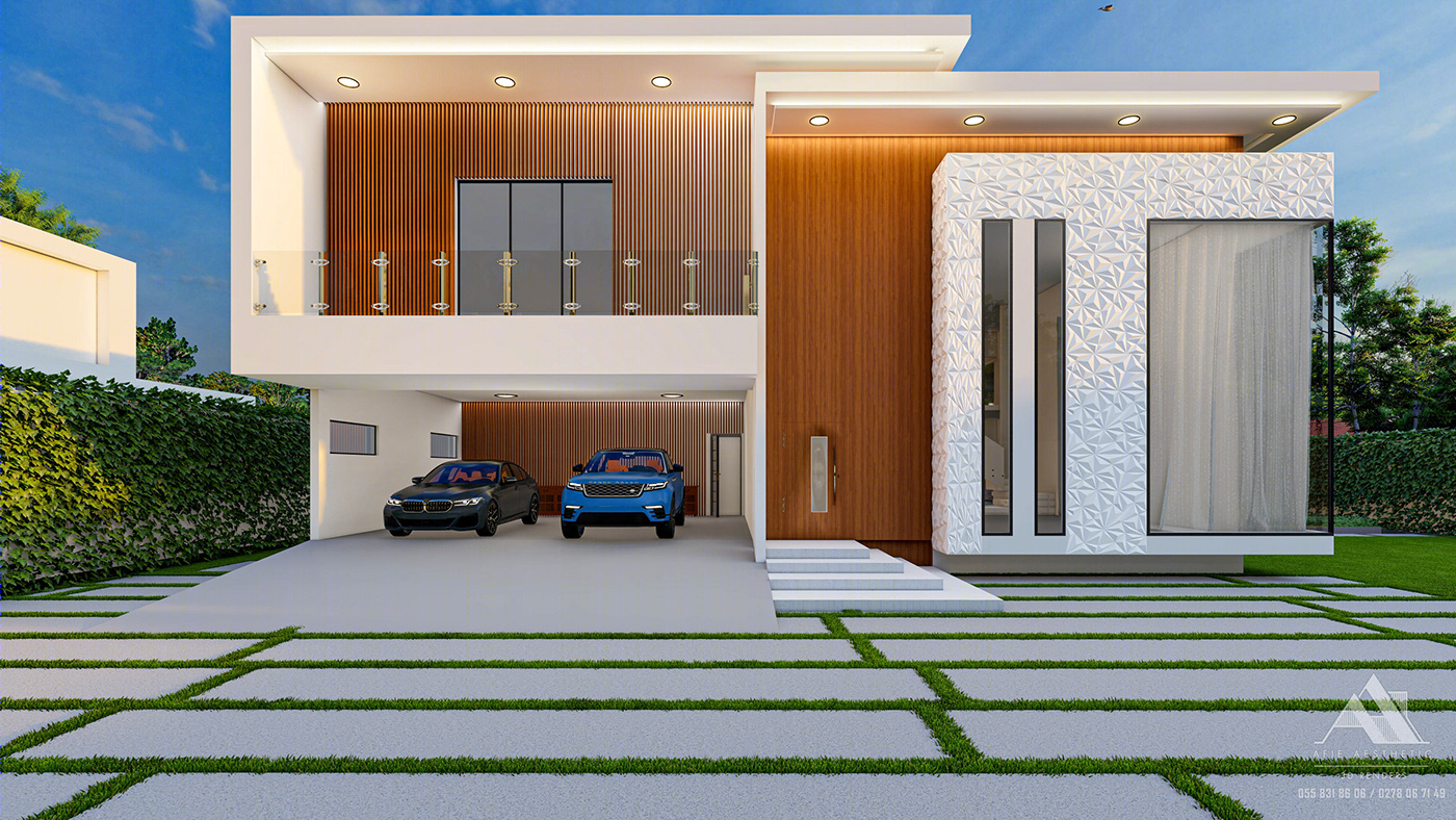 Anastasiya Gushchina丨别墅建筑丨Modern Family home-4