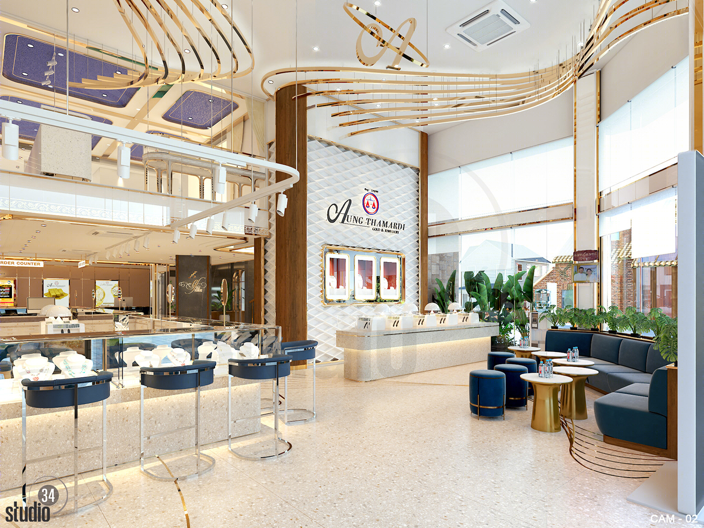 Elegant & Luxury Gold & Diamond Shop-1