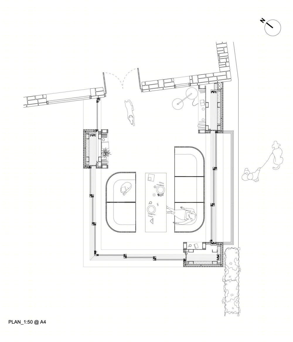 英式乡村百年老屋扩建，全透明玻璃书房惊艳亮相-23