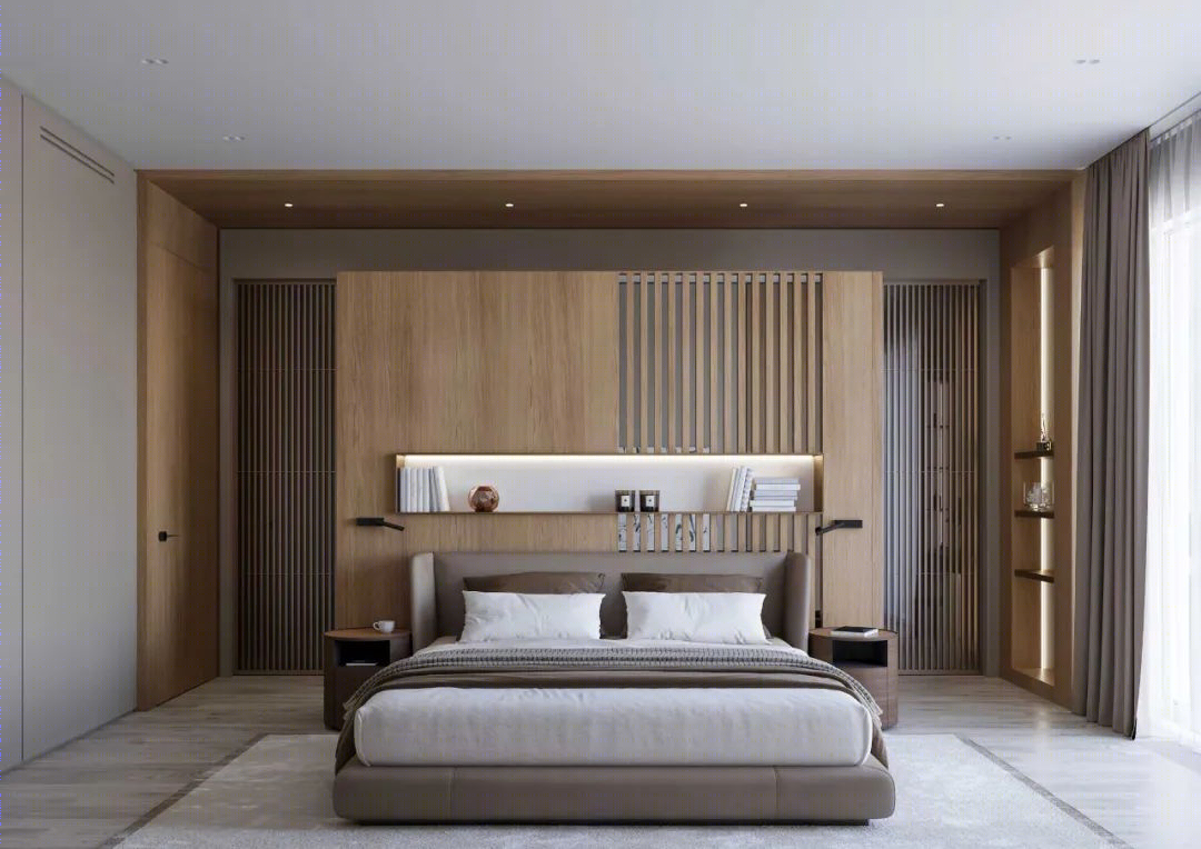 胡桃木打造现代简约豪宅丨Ab Architects-48