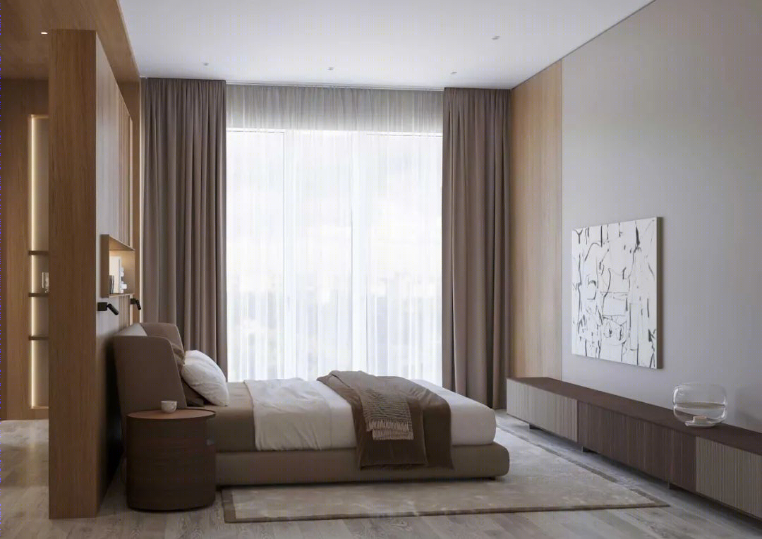 胡桃木打造现代简约豪宅丨Ab Architects-50