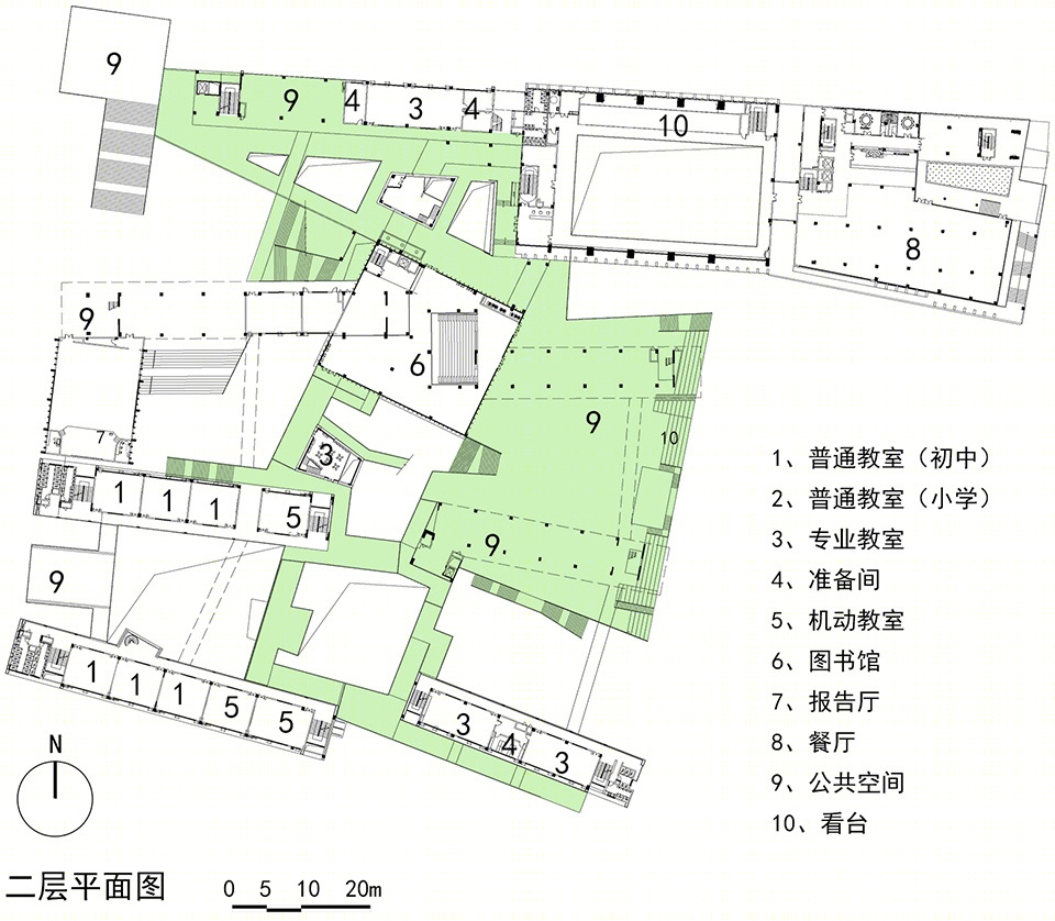 深圳市光明新区凤凰学校设计丨深圳大学建筑设计研究院有限公司“钟中+钟波涛”工作室-67