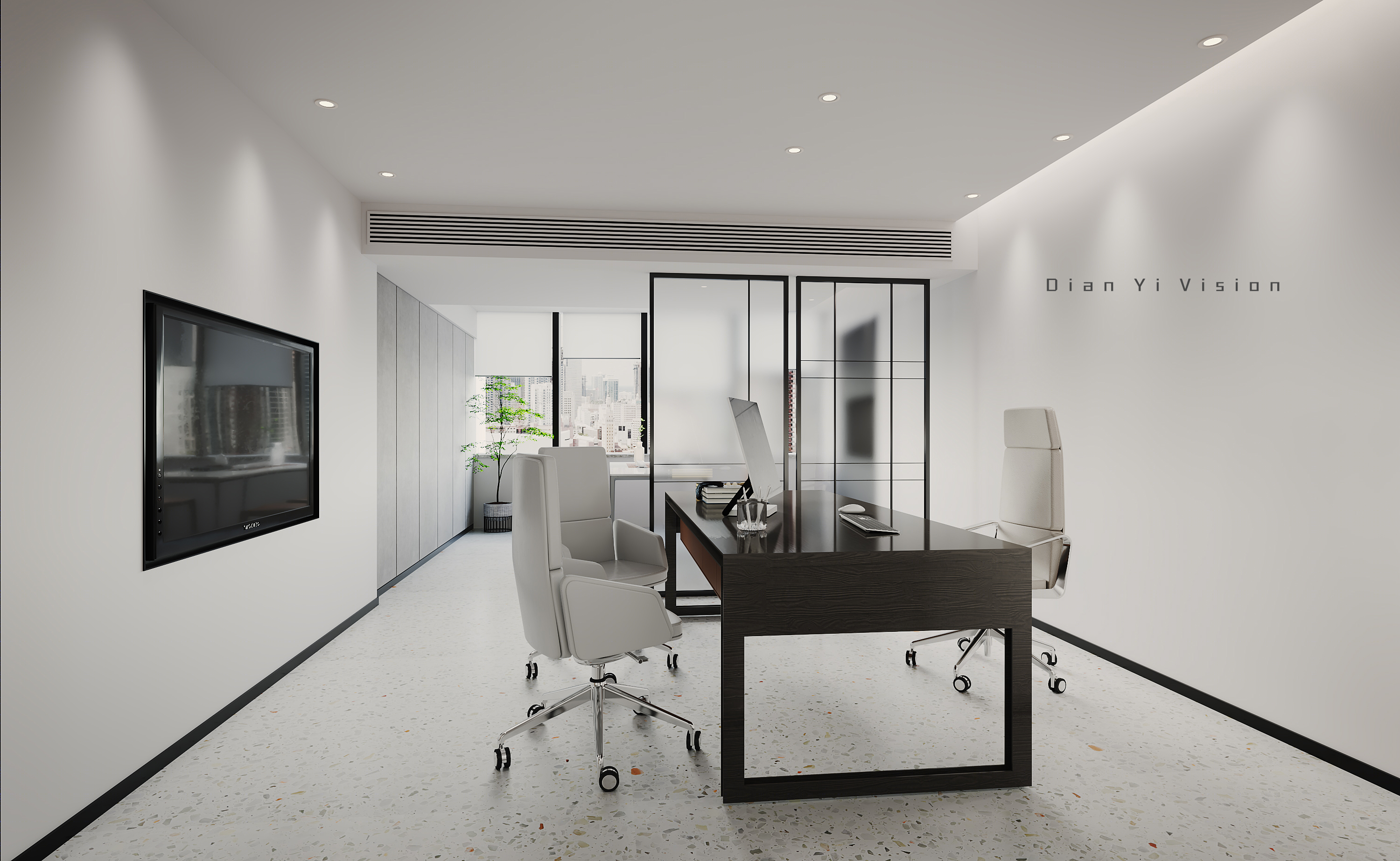 轻松愉悦的大型开放式办公空间设计-12