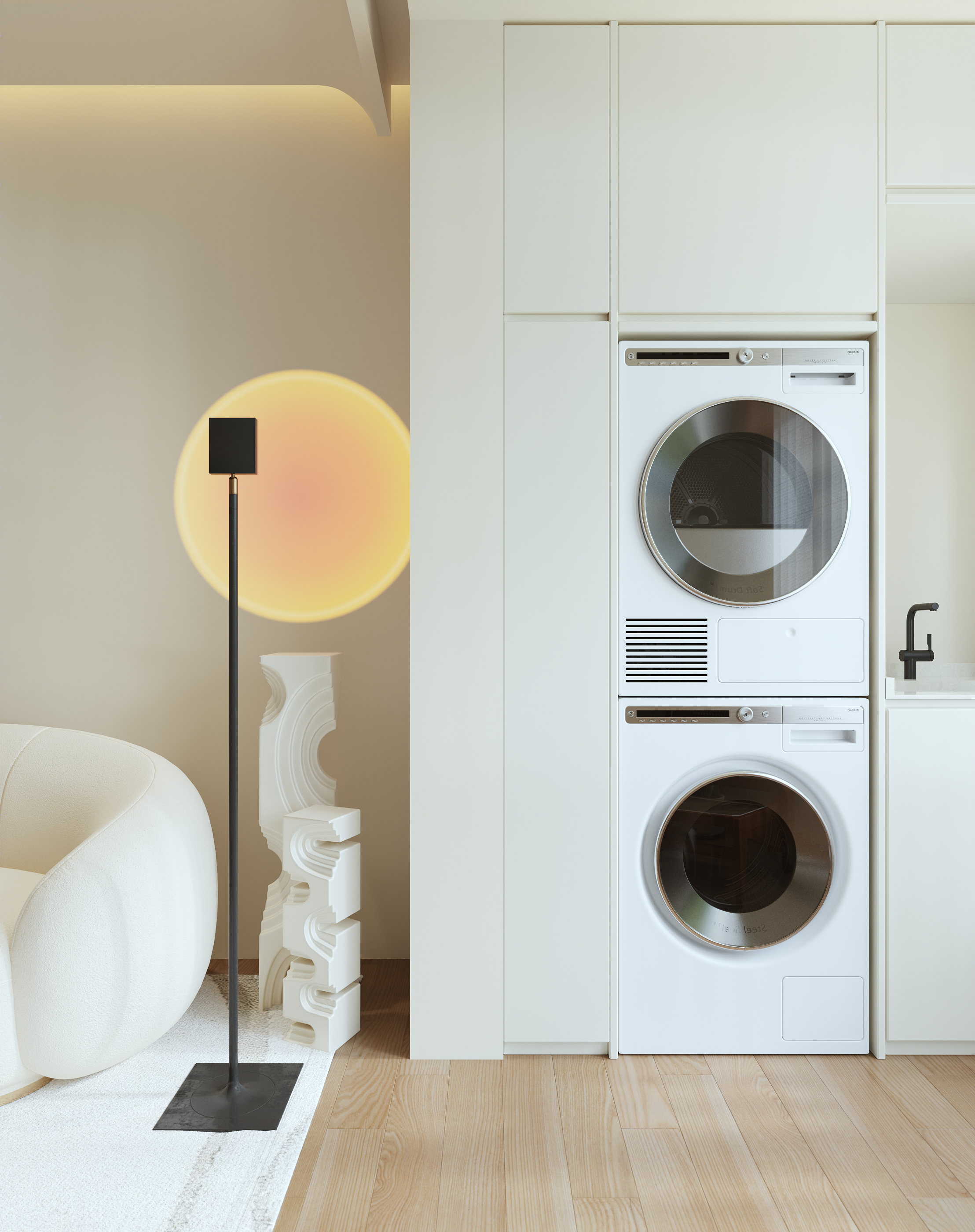 现代暖色调平层设计丨中国厦门丨厦门共道设计事务所-20