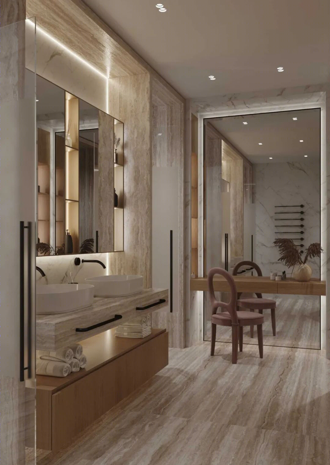 胡桃木打造现代简约豪宅丨Ab Architects-53