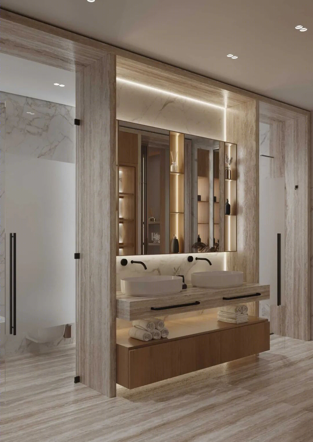 胡桃木打造现代简约豪宅丨Ab Architects-54