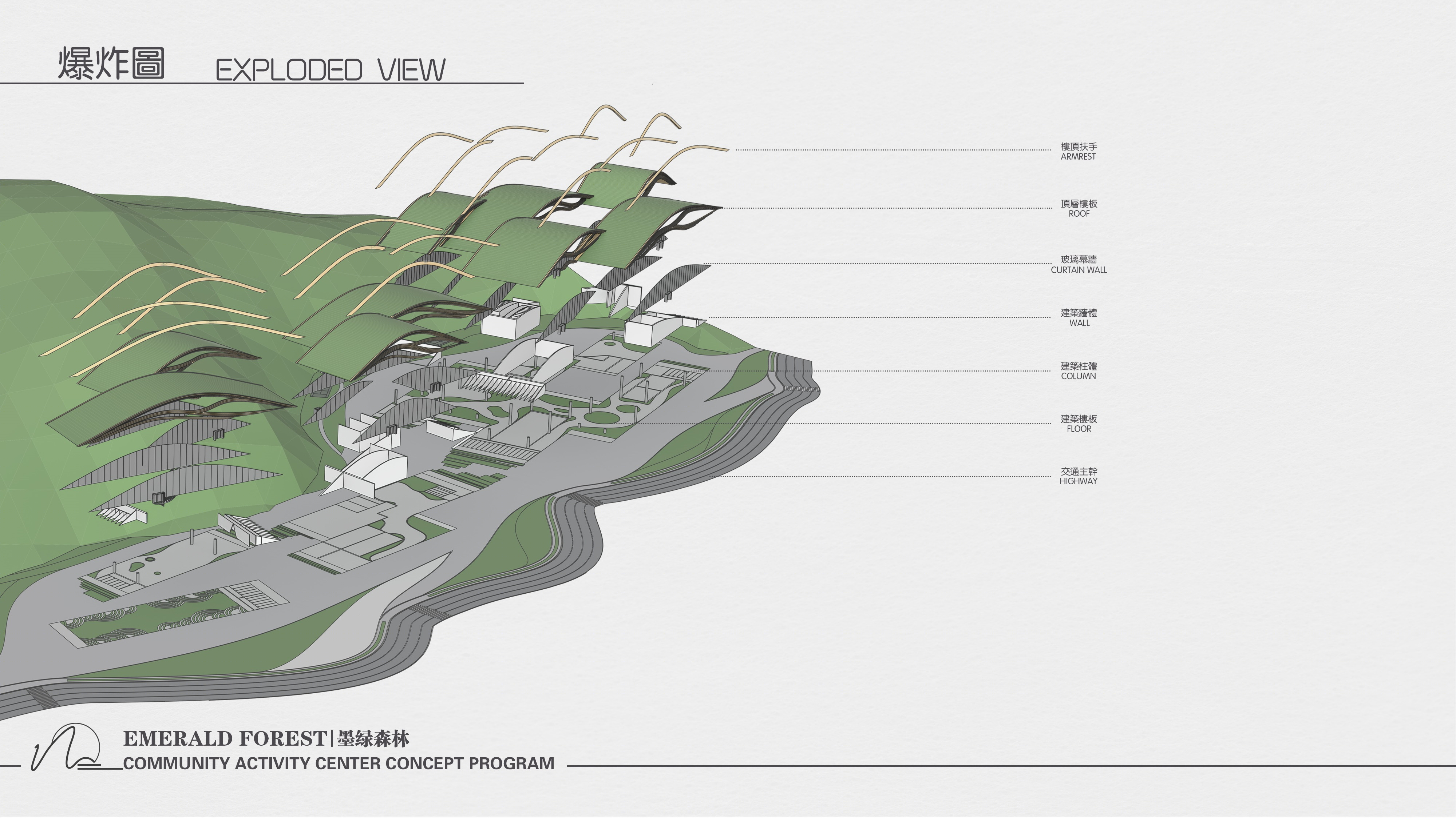 墨绿森林·社区活动中心概念方案丨卓美设计-9