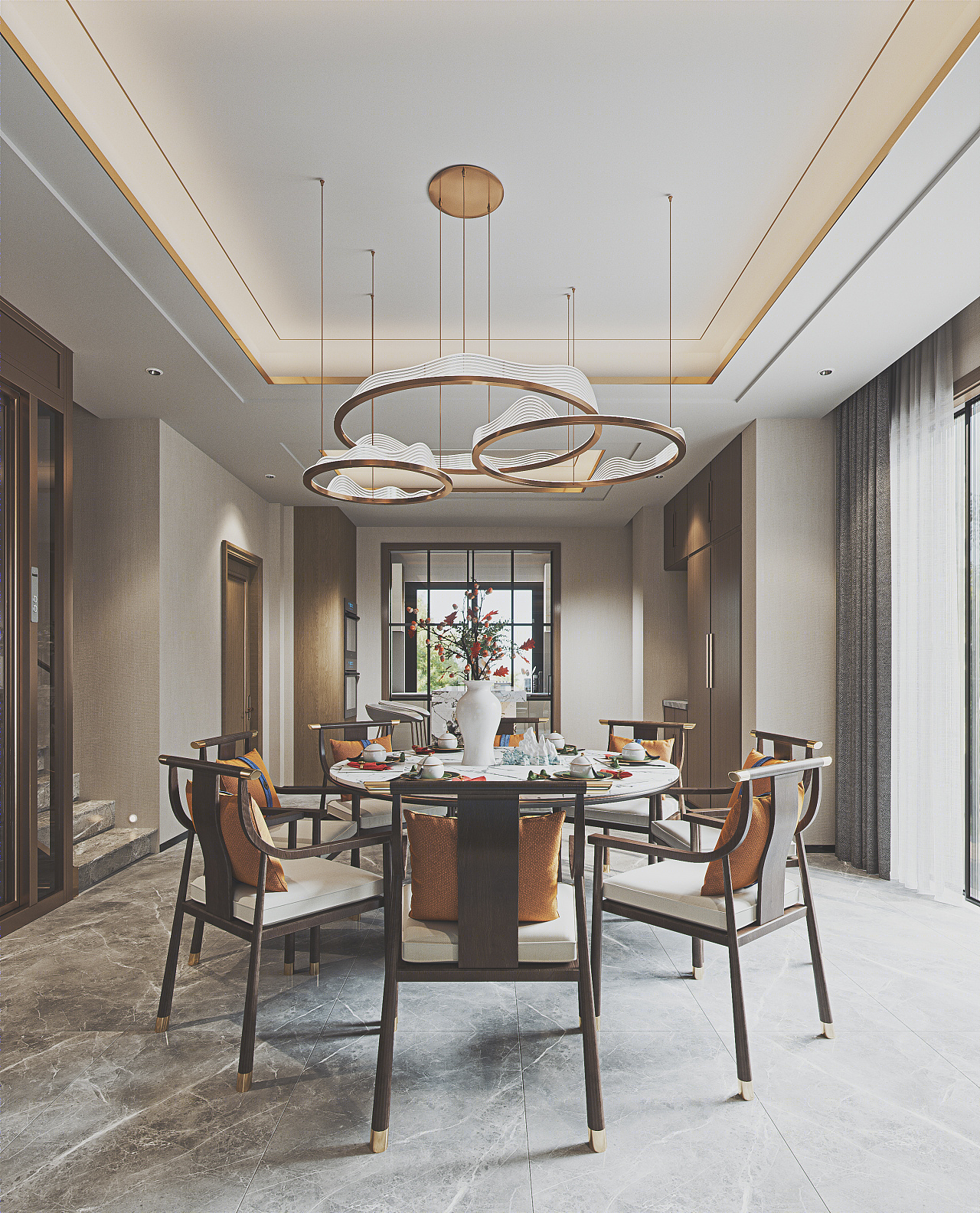 色彩搭配与整体风格呼应的时尚家居设计-5