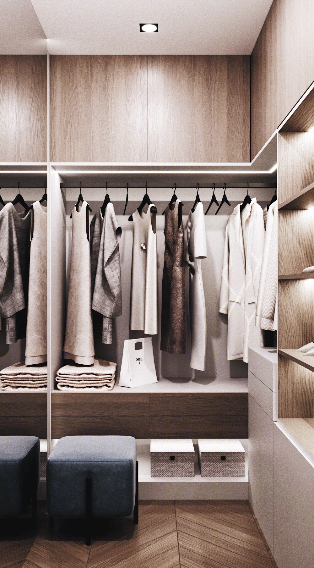 Anastasiya Gushchina丨平层丨Design project. Bedroom. Kiev, Ukraine, 2021-7
