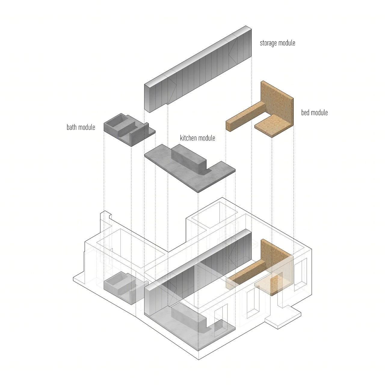 乌克兰一室户极简公寓，镜面元素打造宽敞空间-3