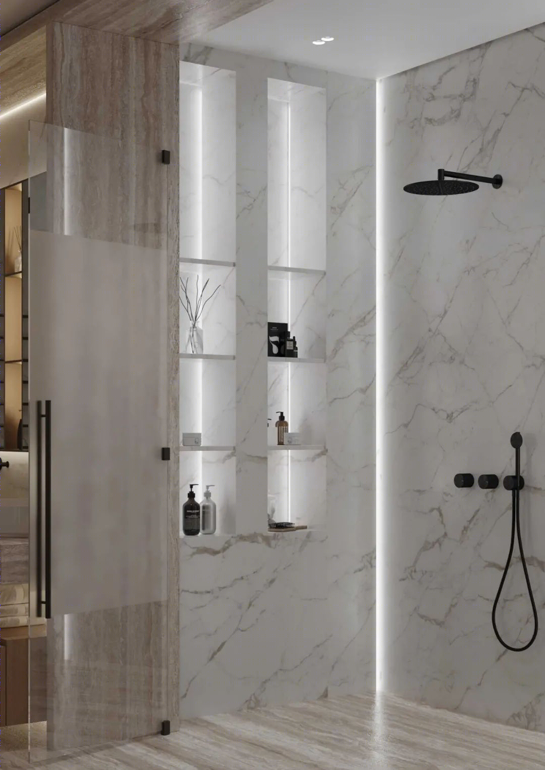 胡桃木打造现代简约豪宅丨Ab Architects-56