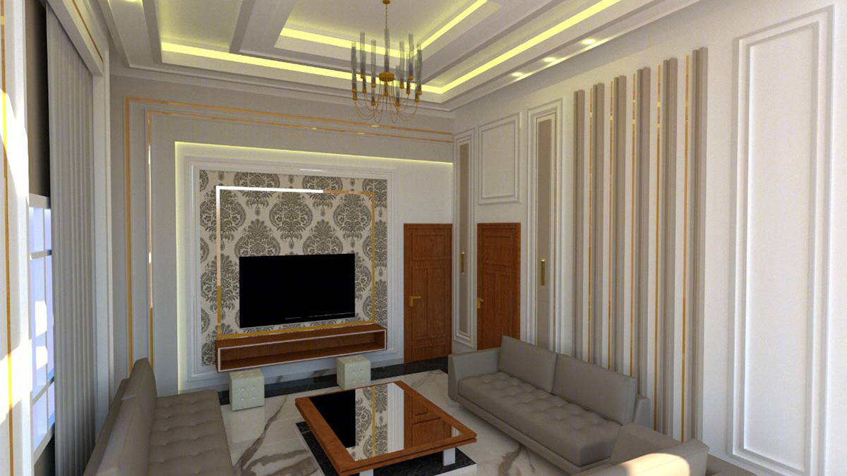 Anastasiya Gushchina丨别墅丨3D Sketchup New Classic-4