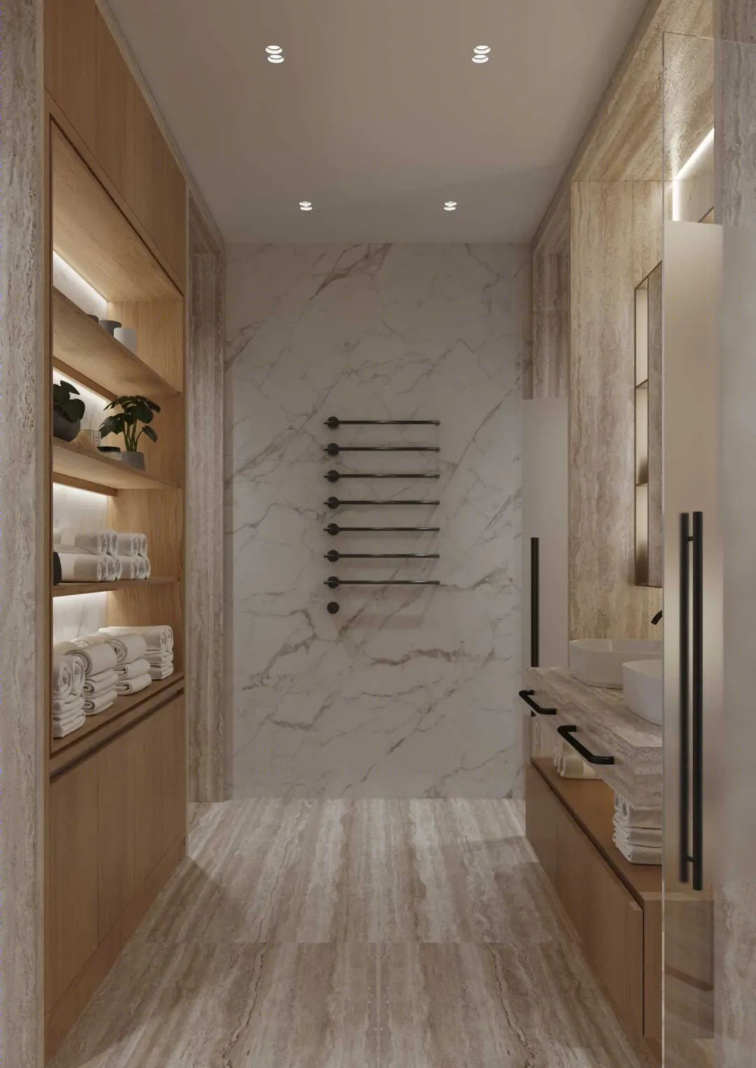 胡桃木打造现代简约豪宅丨Ab Architects-57