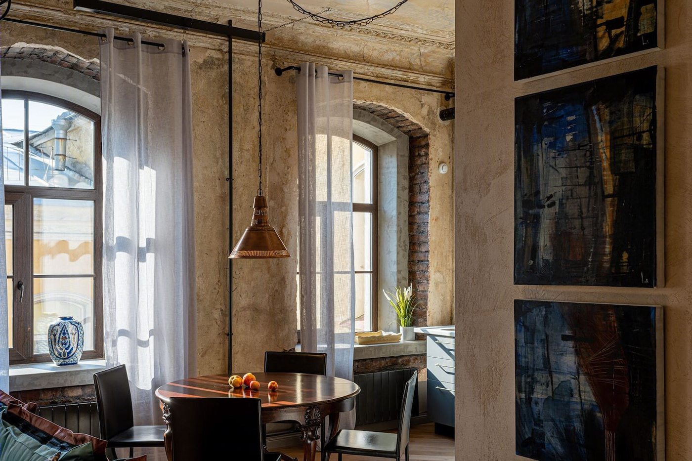 2017 年工业风格 Loft 公寓设计典范丨俄罗斯圣彼得堡丨Valeria Leone-9
