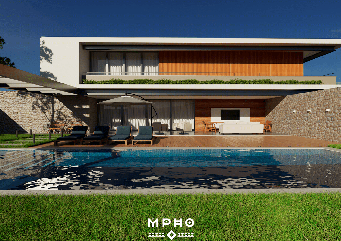 Anastasiya Gushchina丨别墅建筑丨MAQUETE 3D - FOTORREALISMO-4