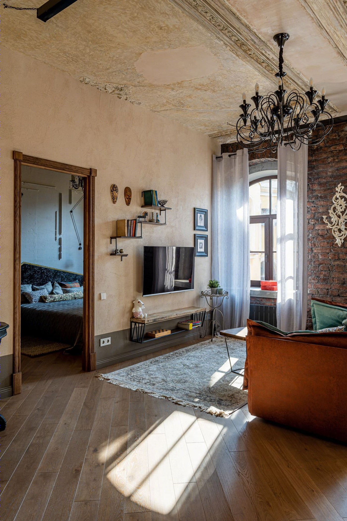 2017 年工业风格 Loft 公寓设计典范丨俄罗斯圣彼得堡丨Valeria Leone-11