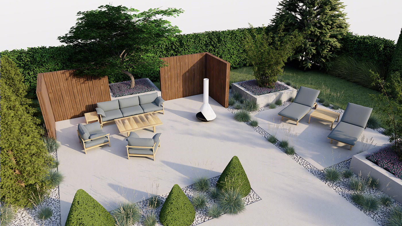 Anastasiya Gushchina丨别墅建筑丨Wild Grasses meet Formal Pines - Landscape design-3