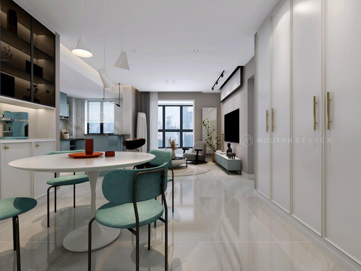 多功能书房-- 客厅空间设计，满足全家需求-53