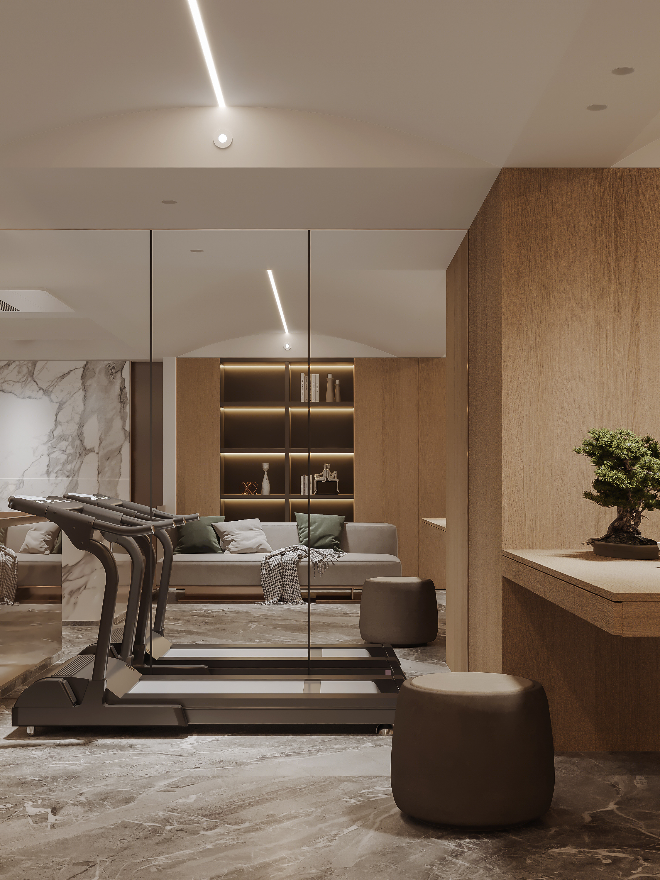 现代轻奢风格效果图-29