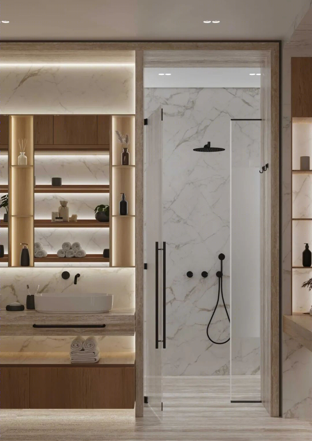 胡桃木打造现代简约豪宅丨Ab Architects-60