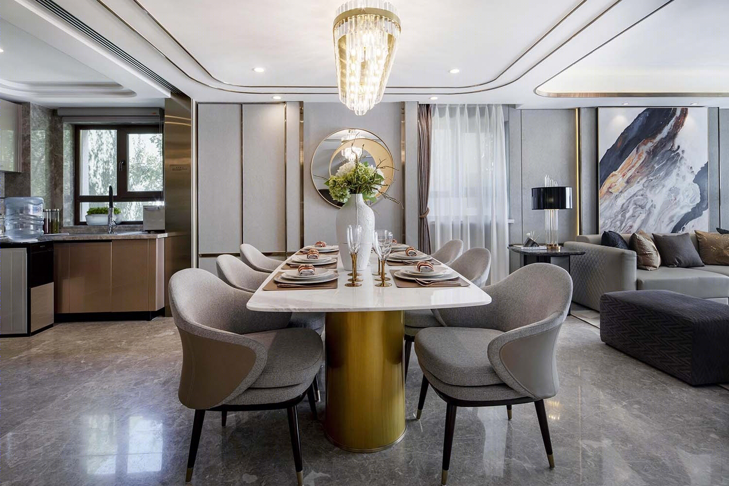 沈阳金地·樾檀山下叠洋房样板间丨中国沈阳丨北京顺迈佳室内设计有限公司-11