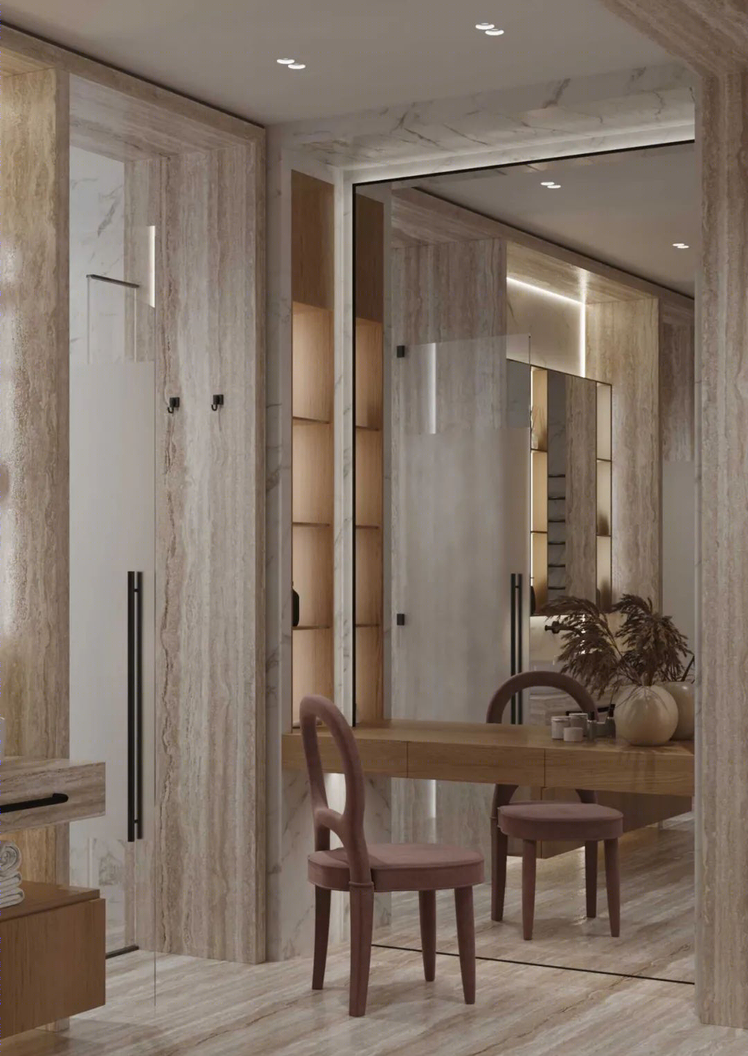 胡桃木打造现代简约豪宅丨Ab Architects-61