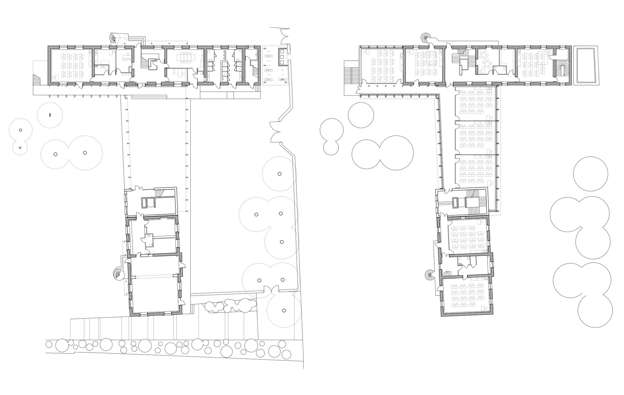 法国 Le Grand Lemps 小学木质连接桥建筑-4
