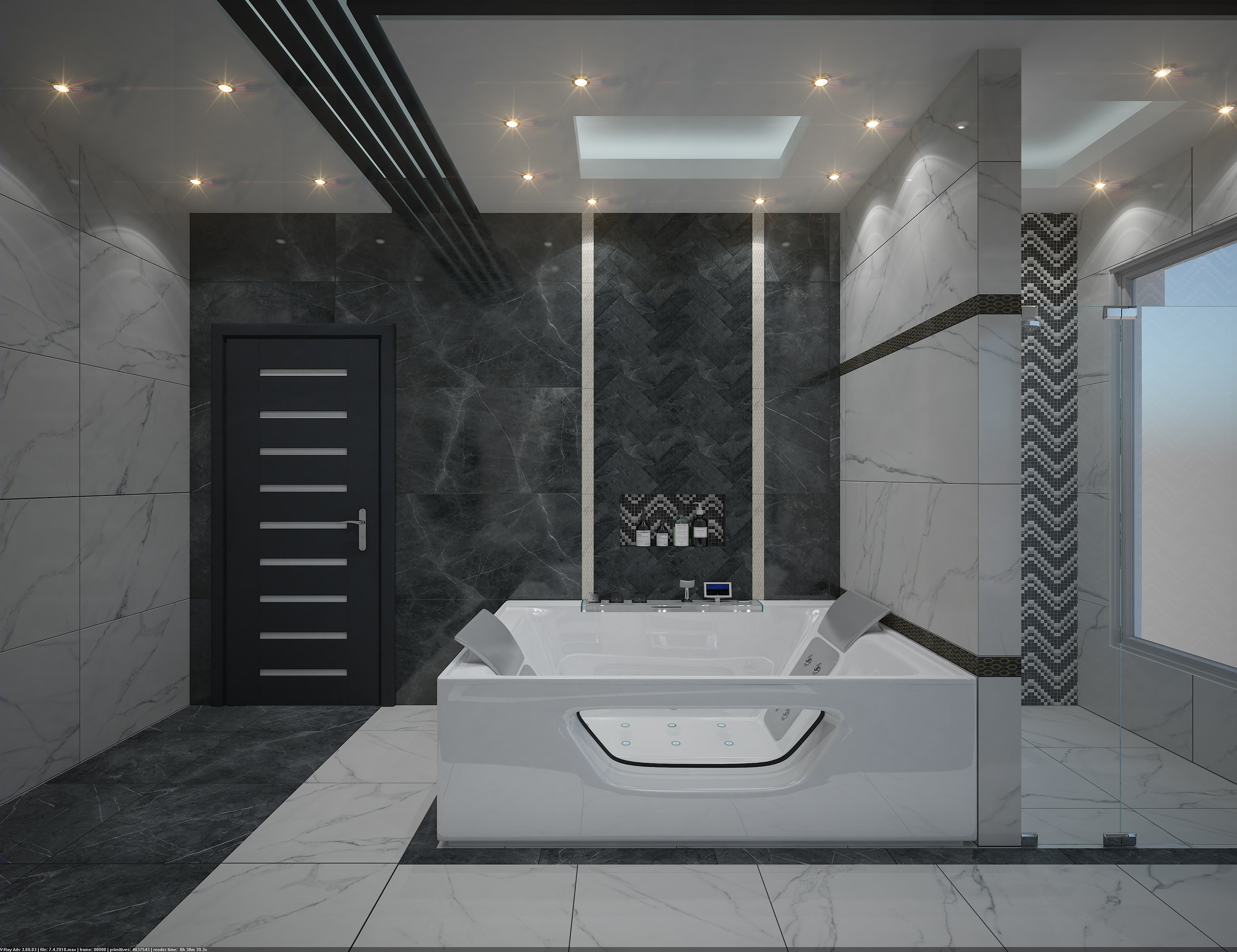 奢华灰色系卫浴设计-4