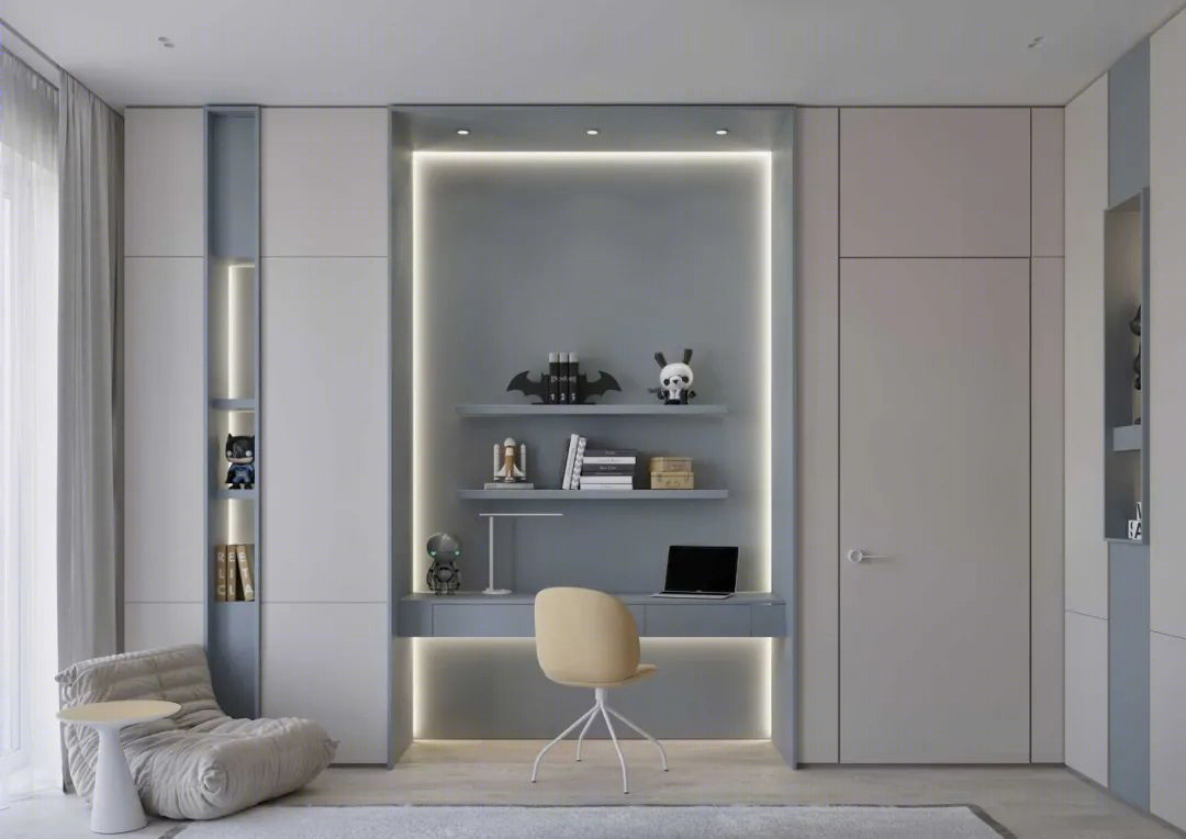 胡桃木打造现代简约豪宅丨Ab Architects-71