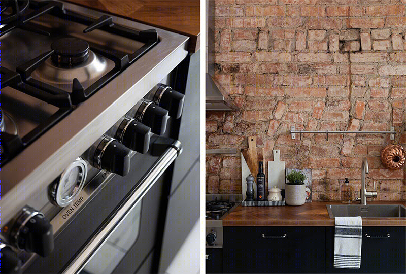 造型、砖墙和玻璃隔断：具有时尚设计方案的优雅公寓-12