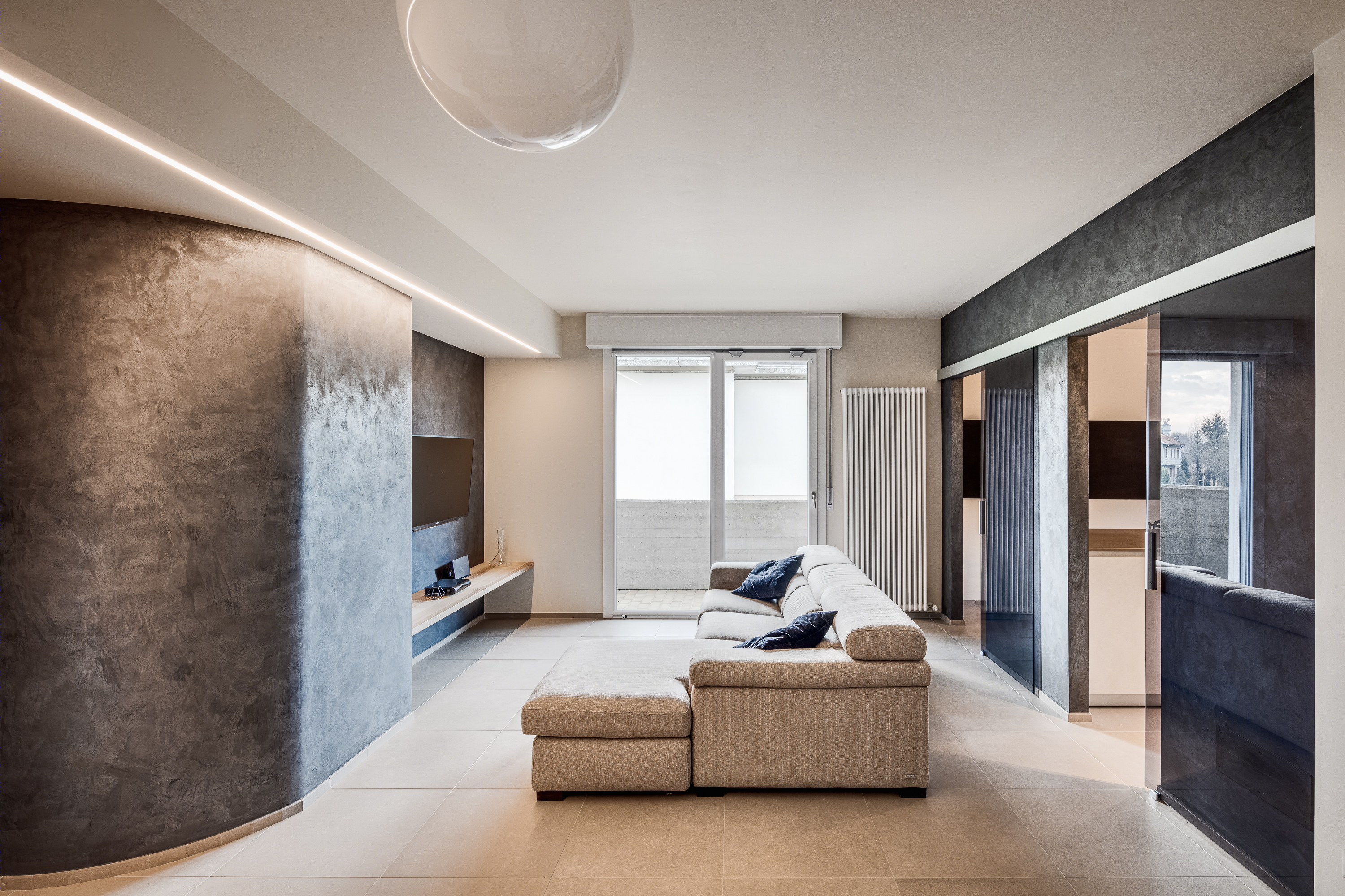 温馨小公寓的流动空间设计-0