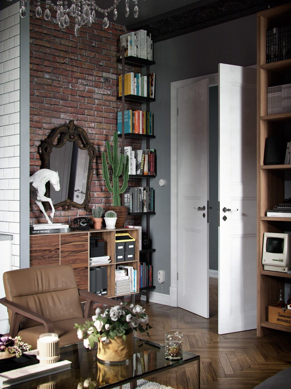 北欧黑灰空间，展现别样住宅魅力-5